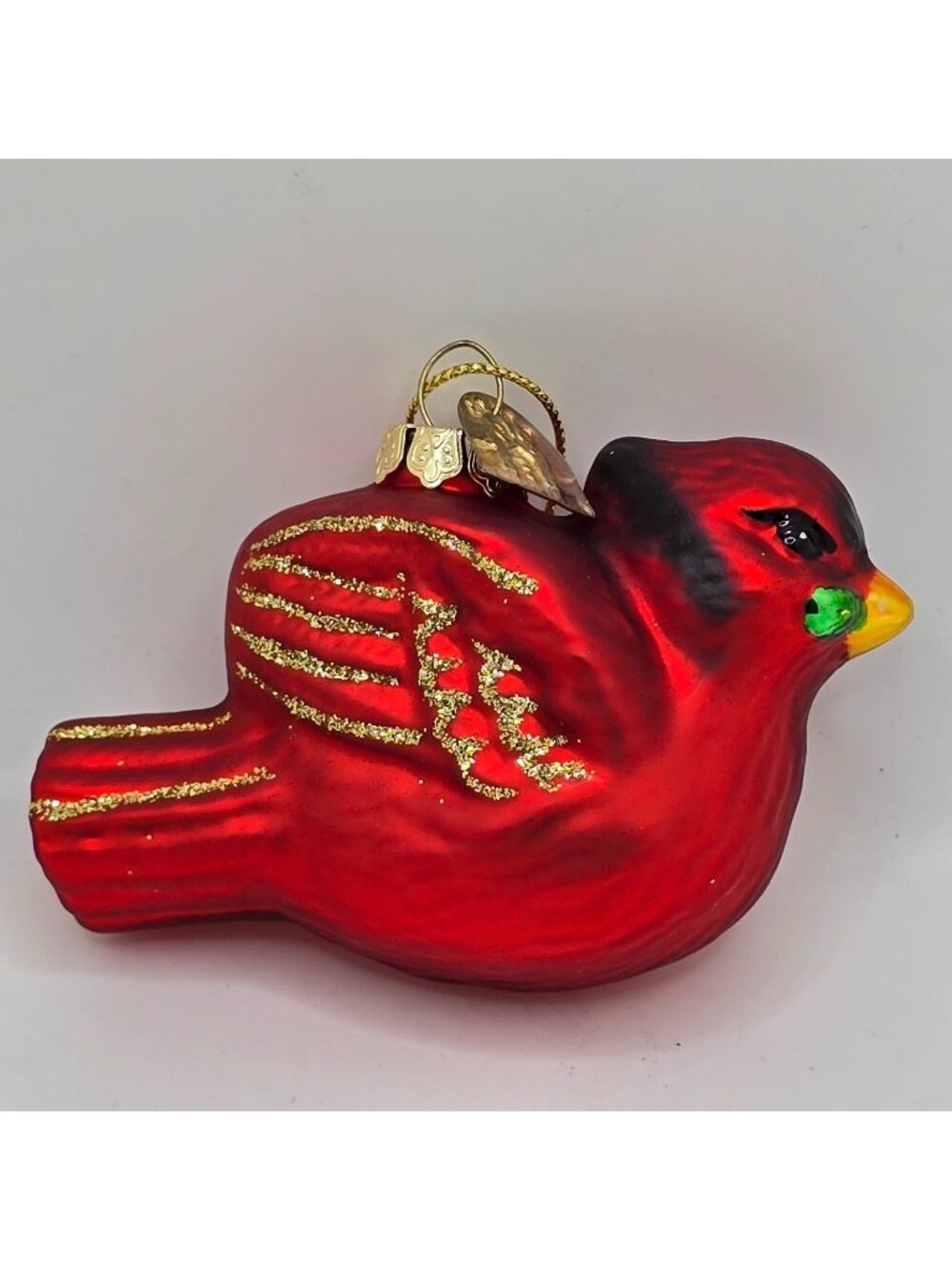 Christmas Ornament Glass Red Bird Cardinal Thomas Pacconi Museum Series 2003 VTG